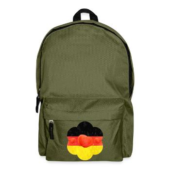 Deutschland Mohnblume - Rucksack - Olivgrün - Vorne