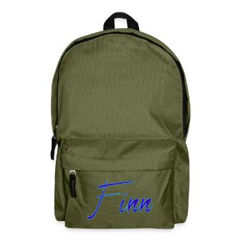 Name Finn - Rucksack - Olivgrün - Vorne