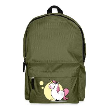 Einhorn - Rucksack - Olivgrün - Vorne