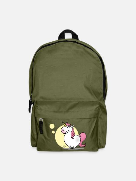 Einhorn - Rucksack - Olivgrün