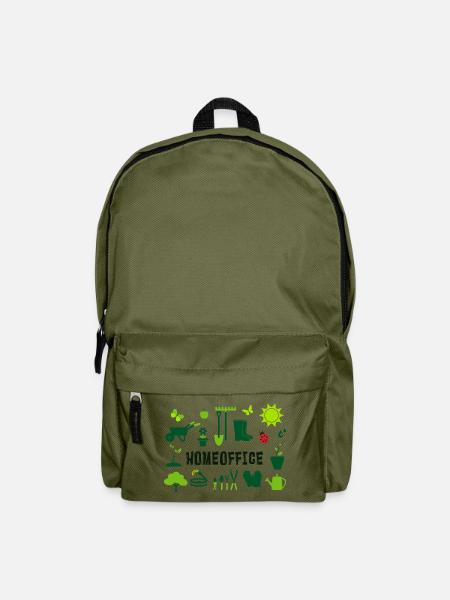 homeoffice im Garten - Rucksack - Olivgrün
