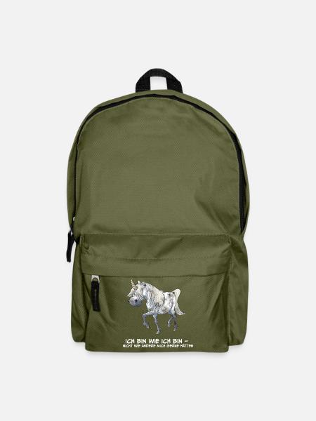 Einhorn IchBinWieIchBin - Rucksack - Olivgrün