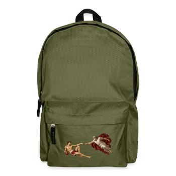 Die Erschaffung des Boxers - Rucksack - Olivgrün - Vorne