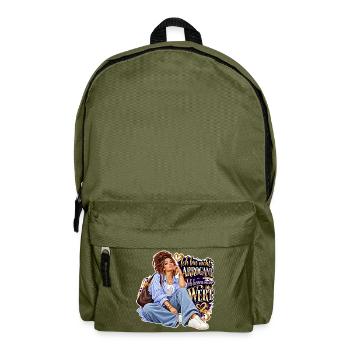 Ich kenne meinen Wert – Glam Empowerment - Rucksack - Olivgrün - Vorne