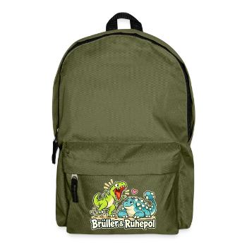 Dinosaurier Partnerlook Paar Humor Geschenk - Rucksack - Olivgrün - Vorne