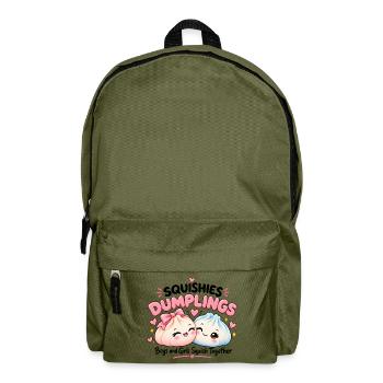 Squishy Dumplings – Boys & Girls - Rucksack - Olivgrün - Vorne