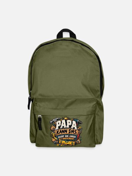 Papa Kann Das – DIY Vaterwitz - Rucksack - Olivgrün
