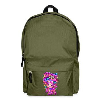 Glow im Stall Neon-Pony - Rucksack - Olivgrün - Vorne