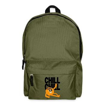 Cooles Chill Motiv mit Sonnenbrille Peace Design - Rucksack - Olivgrün - Vorne