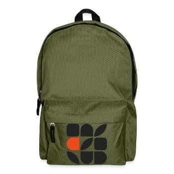 GEFÜGE 01 – Geometrische Formen - Rucksack - Olivgrün - Vorne