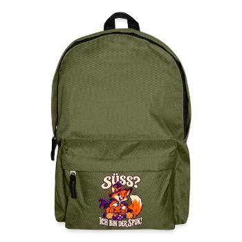 Süß ich bin der Spuk Fuchs - Rucksack - Olivgrün - Vorne