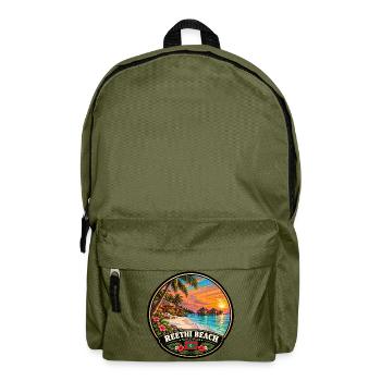 Reethi Beach Malediven Strand Meer Sunset - Rucksack - Olivgrün - Vorne