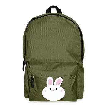 Süßes Kawaii-Kaninchen - Rucksack - Olivgrün - Vorne