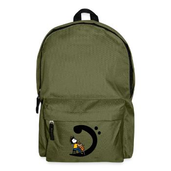 Cello Bass Clef – Cellist-Musik-T-Shirt - Rucksack - Olivgrün - Vorne