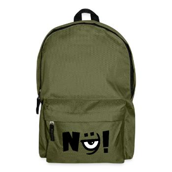 Nein Nö Auge - Rucksack - Olivgrün - Vorne