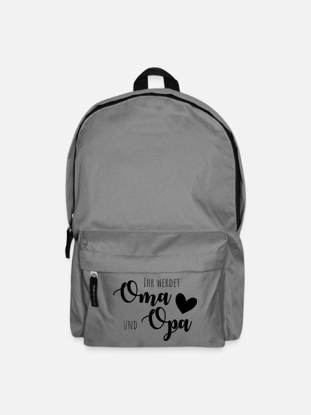 Ihr werdet Oma und Opa! - Rucksack - Mittelgrau