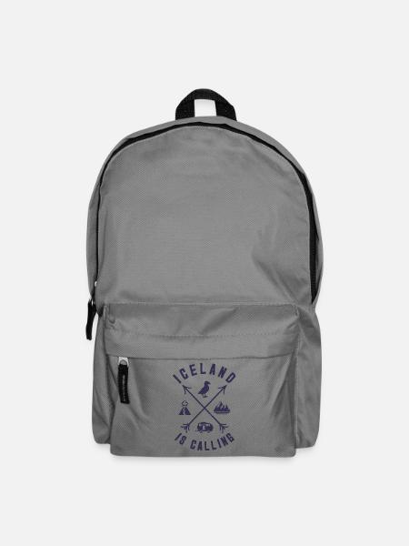 Island Urlaub Berge Papageitaucher Reykjavik - Rucksack - Mittelgrau