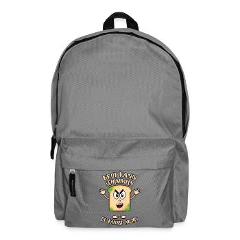 Brot kann schimmeln Du kannst nichts - Rucksack - Mittelgrau - Vorne
