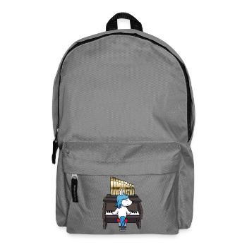 Einhorn Orgel - Rucksack - Mittelgrau - Vorne