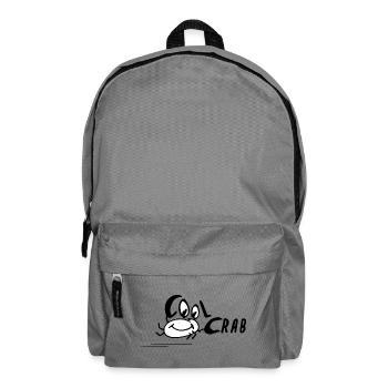 Cool Crab Coole Krabbe baby lustiges Bild funny - Rucksack - Mittelgrau - Vorne