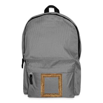 Goldener Bilderrahmen - Rucksack - Mittelgrau - Vorne