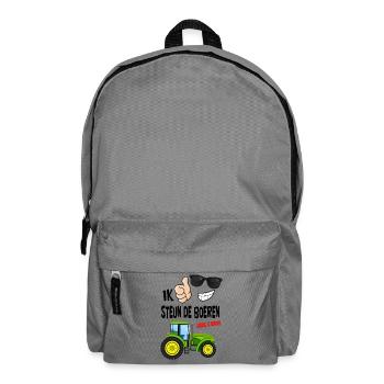 Bauern protestieren mit genug ist genug für die Bauern - Rucksack - Mittelgrau - Vorne