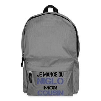 Je mange du Niglo - Sac à dos - gris éléphant - Devant