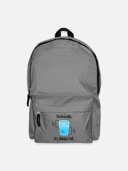 Glas Chemiker Witz - Rucksack - Mittelgrau
