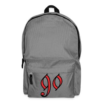 90. 90 ANS. 90e ANNIVERSAIRE. ANNIVERSAIRE 90 ANS. - Sac à dos - gris éléphant - Devant