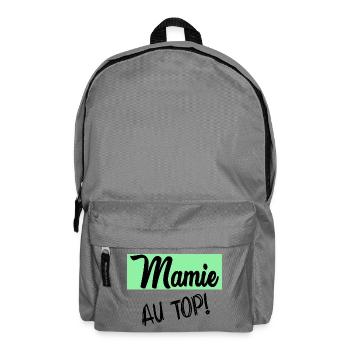 MAMIE. GRAND-MERE. FÊTE DES MÈRES - Sac à dos - gris éléphant - Devant