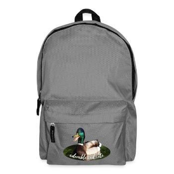 Ente Stockente - Rucksack - Mittelgrau - Vorne