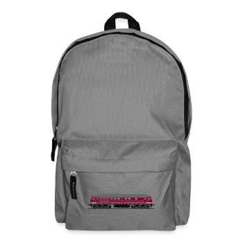 BR 130 Seite weinrot DR Reichsbahn - Rucksack - Mittelgrau - Vorne