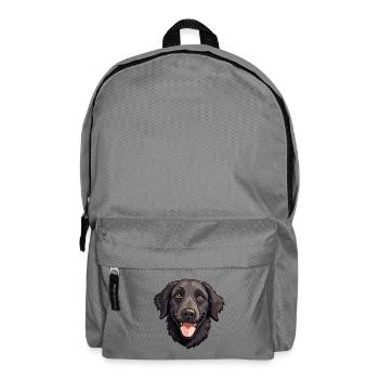 Lockig beschichteter Retriever Hund Rasse Aquarell Cartoo - Rucksack - Mittelgrau - Vorne