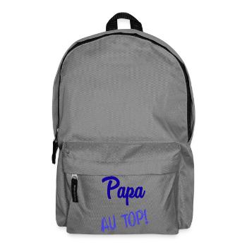 FROHER VATERTAG. PAPA. VATERTAG - Rucksack - Mittelgrau - Vorne