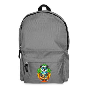 Funny Panda Summer Beach Sunglasses Hawaiian - Backpack - elephant grey - Front