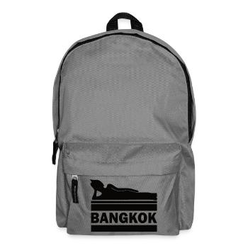 Bangkok Buddha Thailand Temple Wat Pho Souvenir TH - Backpack - elephant grey - Front