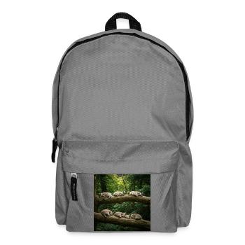 Meeresrauschen Naturkulisse T-Shirt - Rucksack - Mittelgrau - Vorne
