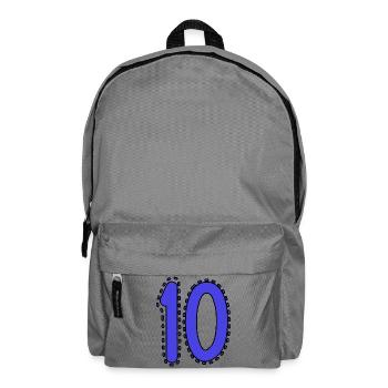 10. 10 YEARS. 10th ANNIVERSARY. 10 YEAR ANNIVERSARY. - Backpack - elephant grey - Front