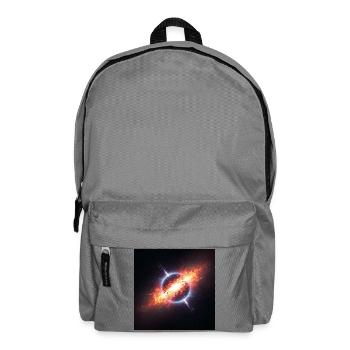 Kosmischer Orbit Kunstdruck - Rucksack - Mittelgrau - Vorne