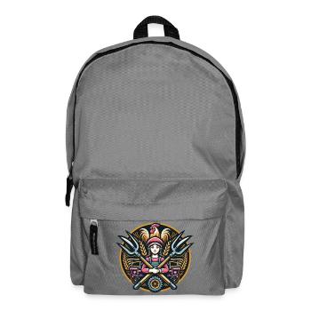 Girl from the village logo - Backpack - elephant grey - Front