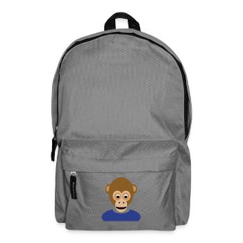 N7T Monkey #1 / NFT Style Affe / Neu - Rucksack - Mittelgrau - Vorne