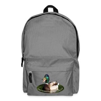 Plappermaul labern schnattern Ente - Rucksack - Mittelgrau - Vorne