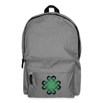 Keltische Knoten Herz Unendlichkeit Symbol Endlos - Rucksack - Mittelgrau - Vorne