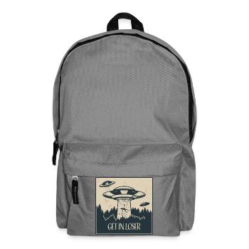 OVNI extraterrestre Drôle de cadeau spatial - Sac à dos - gris éléphant - Devant