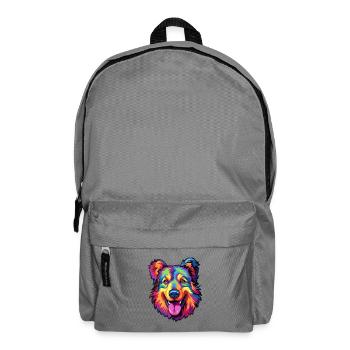 Karpaten-Schäferhund-Rasse-Cartoon Kawaii-Abb. - Rucksack - Mittelgrau - Vorne