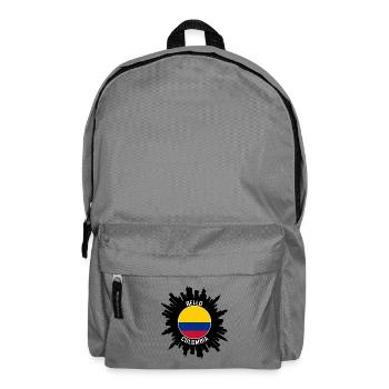 Bello Skyline Kolumbien Flagge Reise Souvenir - Rucksack - Mittelgrau - Vorne