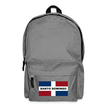 Ville de Saint-Domingue en République dominicaine Drapeau - Sac à dos - gris éléphant - Devant