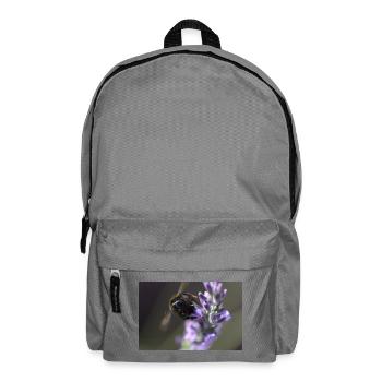 Biene lavendel Lavendelblüte - Rucksack - Mittelgrau - Vorne
