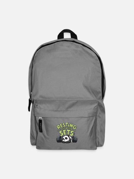 Resting Between Sets - Backpack - elephant grey