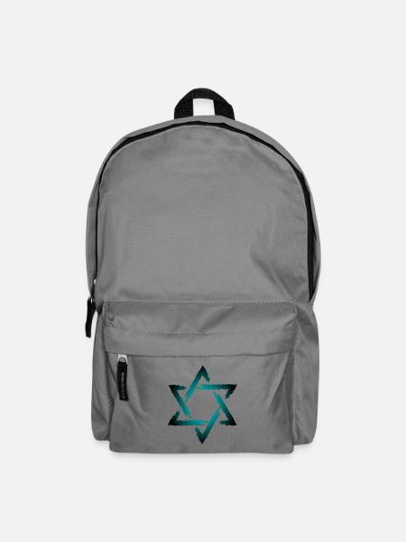 Davidstern - Rucksack - Mittelgrau